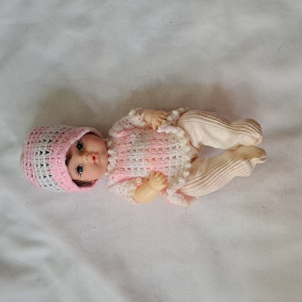 Vintage Plastic/Nylon Baby Doll